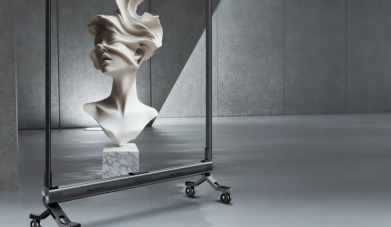 High Resolution Invisible Panel Invisible Screen – Genomskinlig hologramdisplay | Suteki Studios